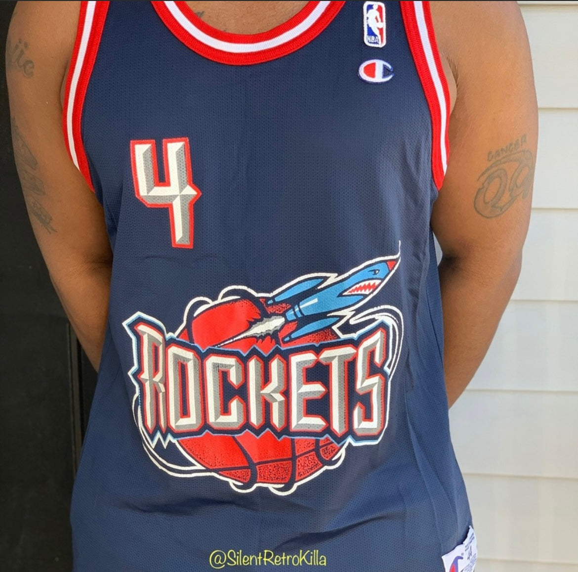 VintageNBA Houston Rockets Barkley Champion jersey