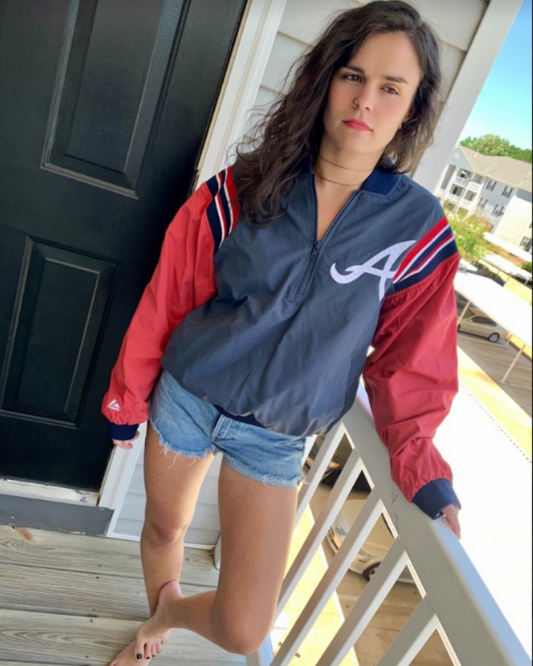 Atlanta Braves MLB Vintage Pullover Jacket