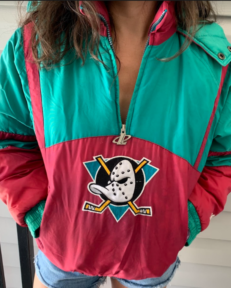 Vtg NHL Hockey Anaheim Mighty Ducks Jacket Coat