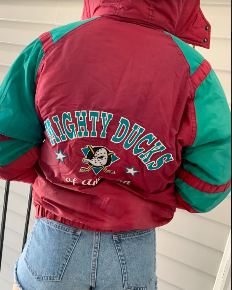 Vtg NHL Hockey Anaheim Mighty Ducks Jacket Coat