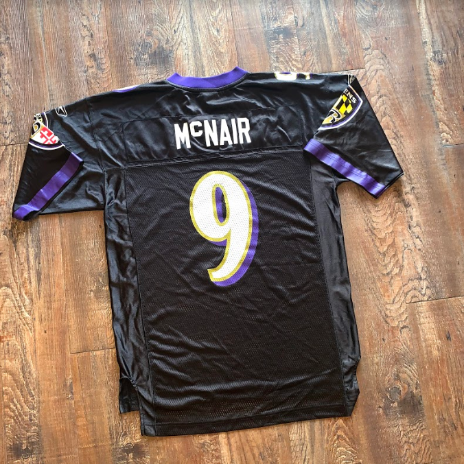 Reebok NFL Steve McNair Baltimore Ravens Jersey