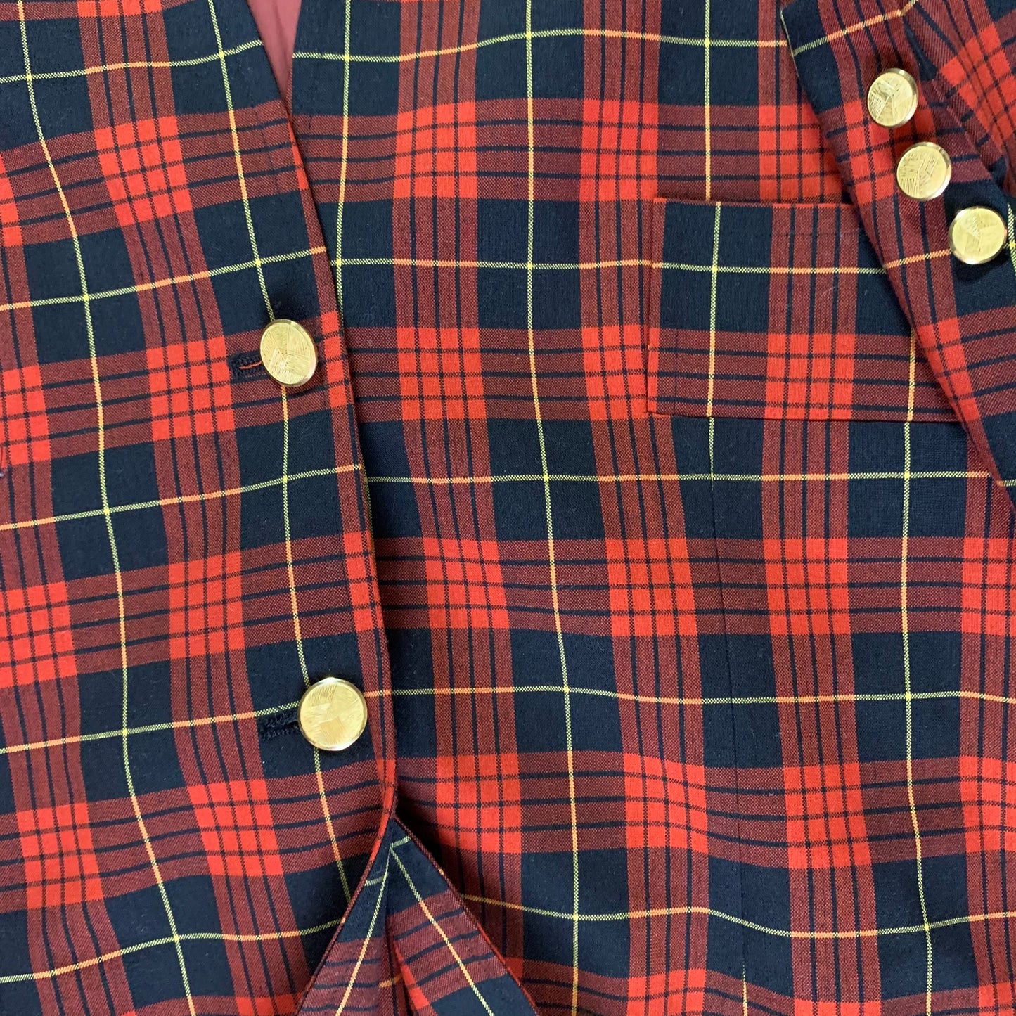 90s Plaid vintage unisex Blazer