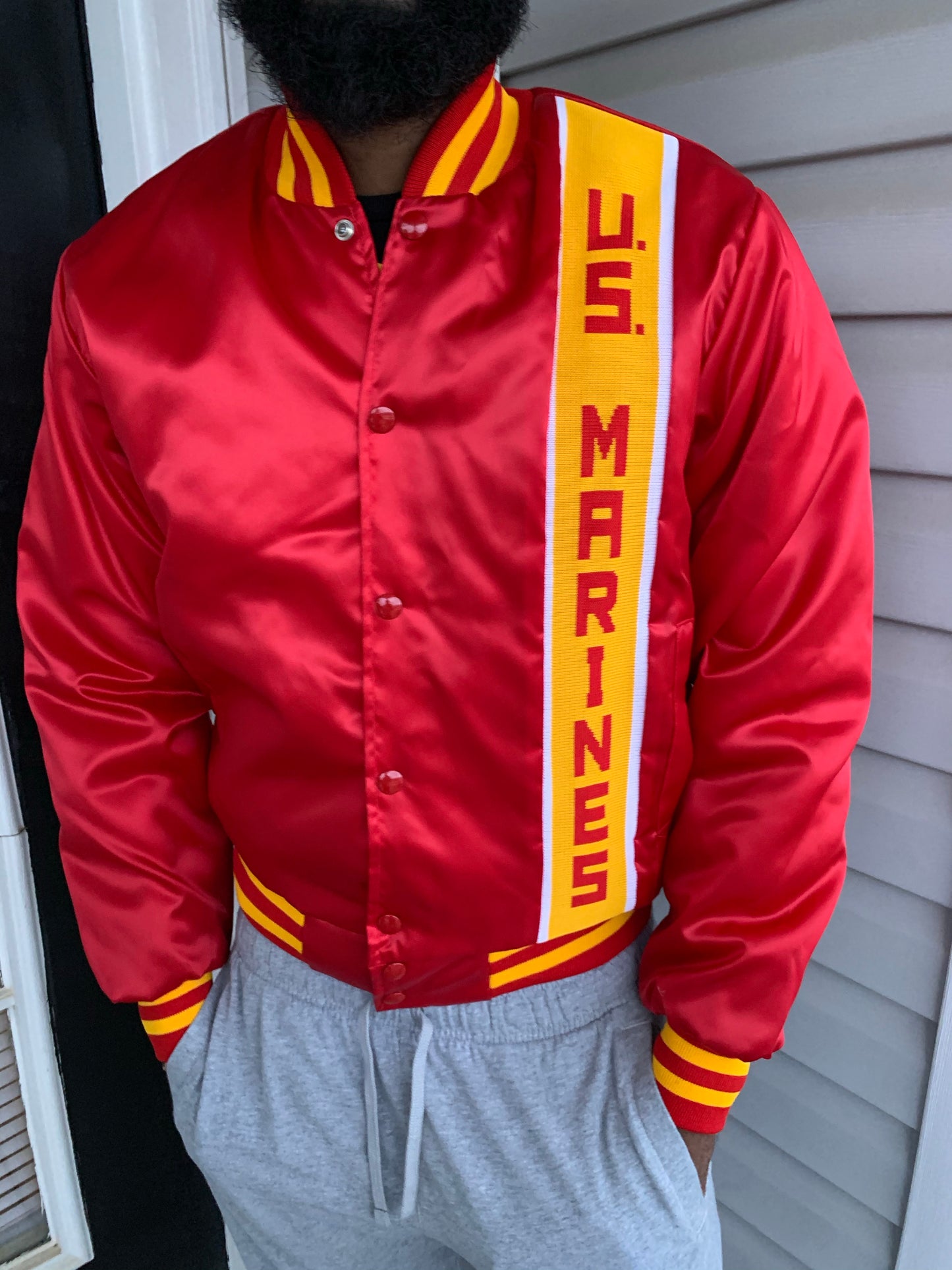 Vintage satin U.S. Marines jacket