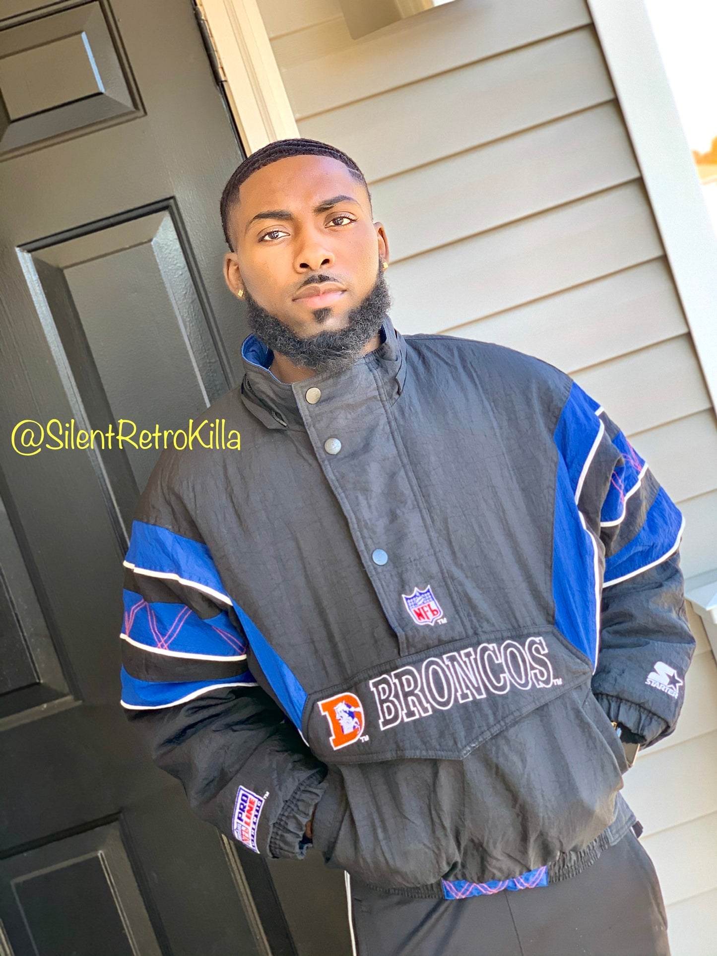 Denver Broncos Vtg Pro Line Starter Puffer jacket