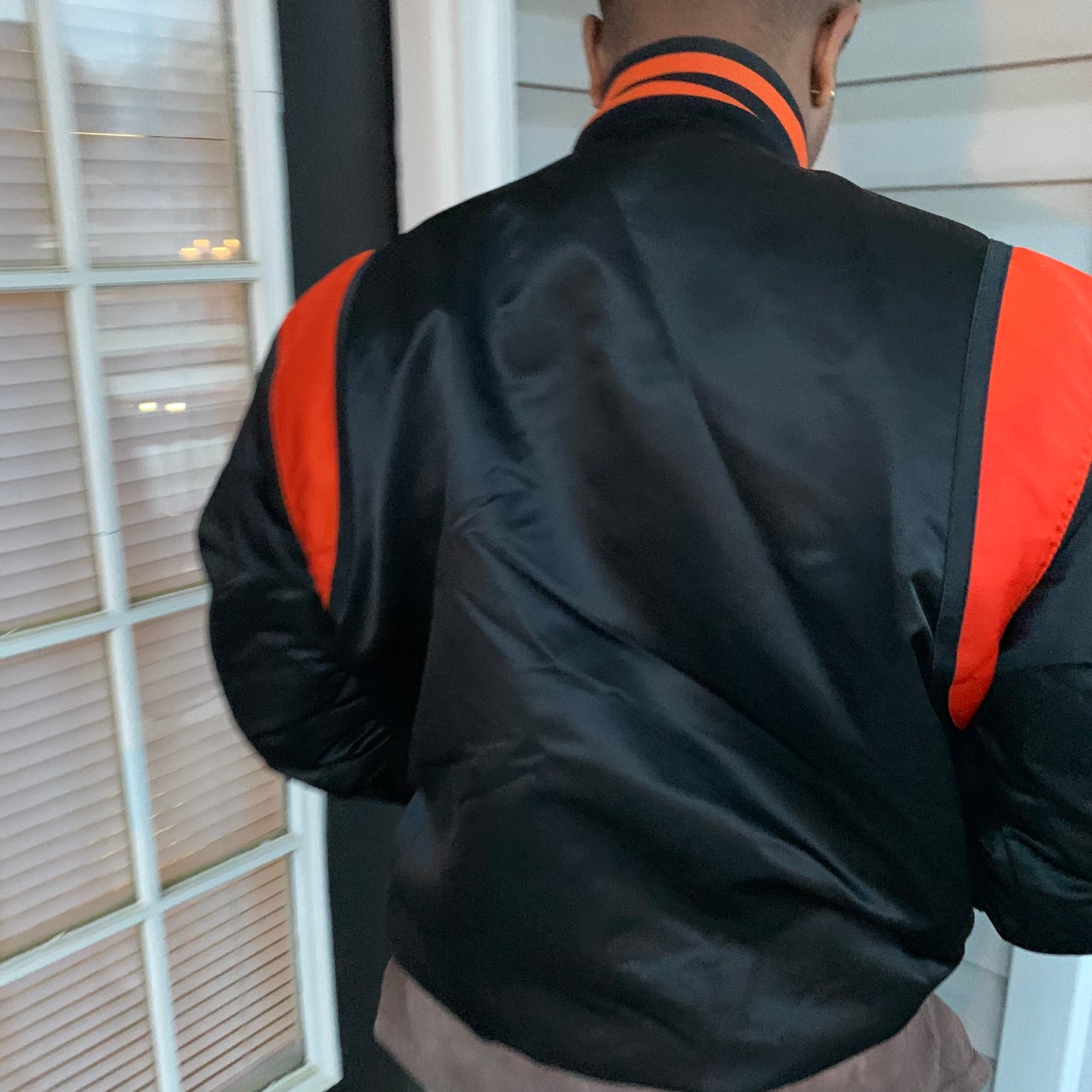 ORIOLES SATIN STARTER BASEBALL JACKET