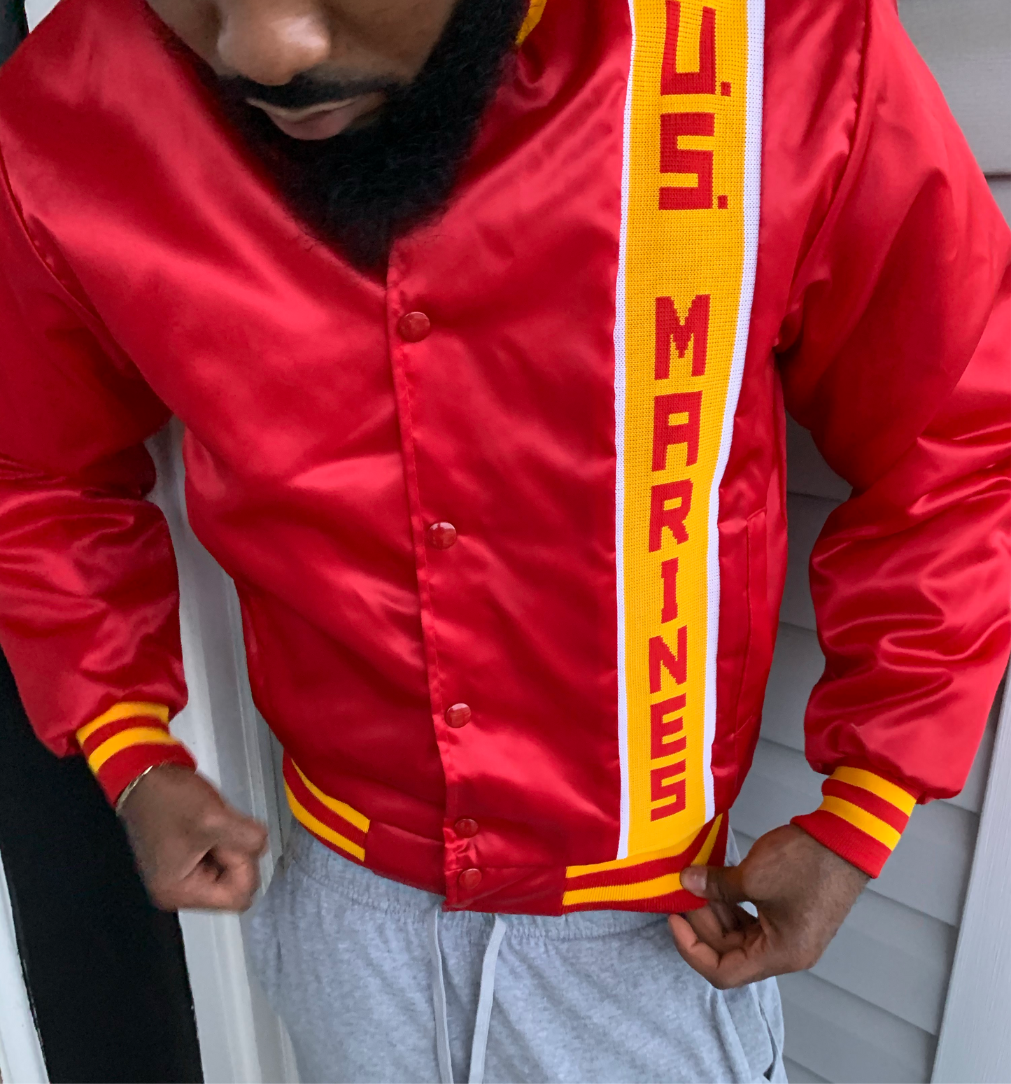 Vintage satin U.S. Marines jacket