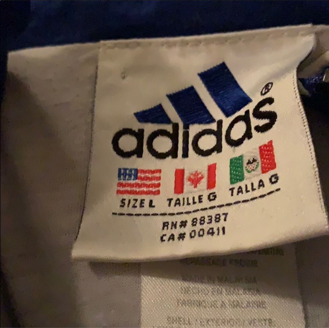 Adidas vintage unisex windbreaker jacket