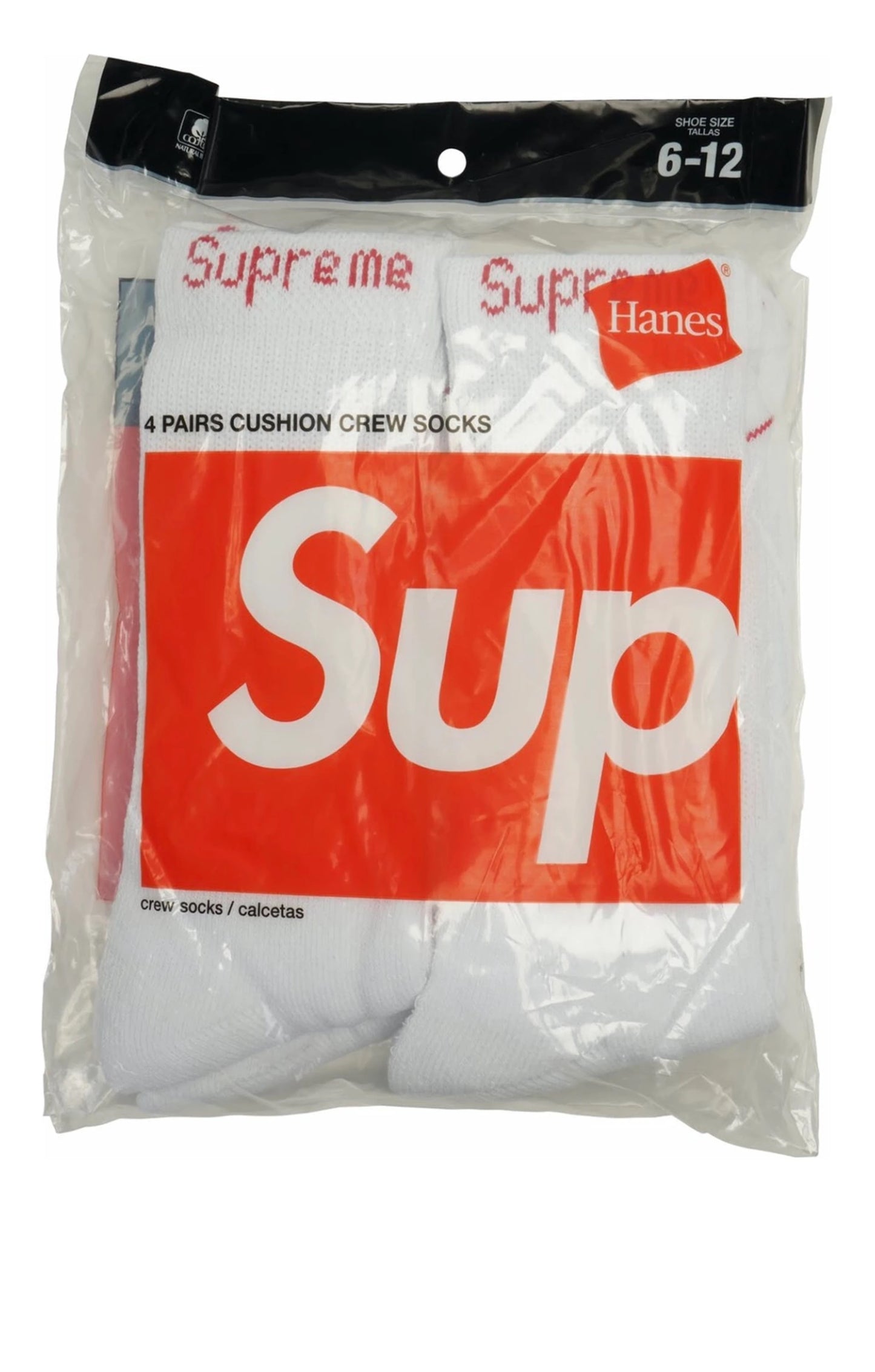 Supreme Hanes White Socks