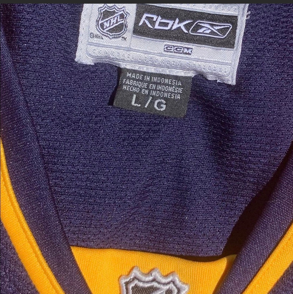 Vintage Reebok Florida Panthers Jersey