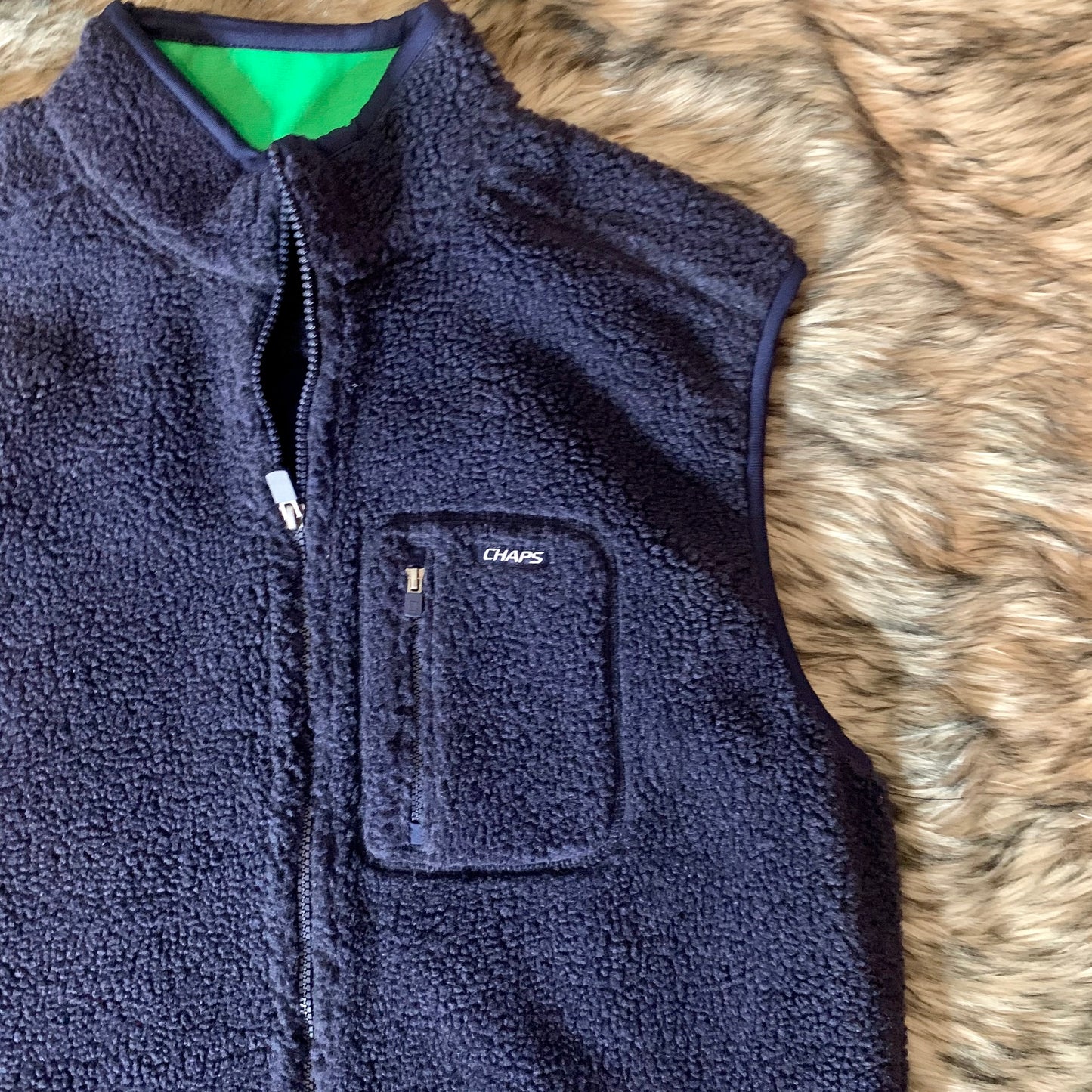 Chaps Sport Retro Fleece Vest