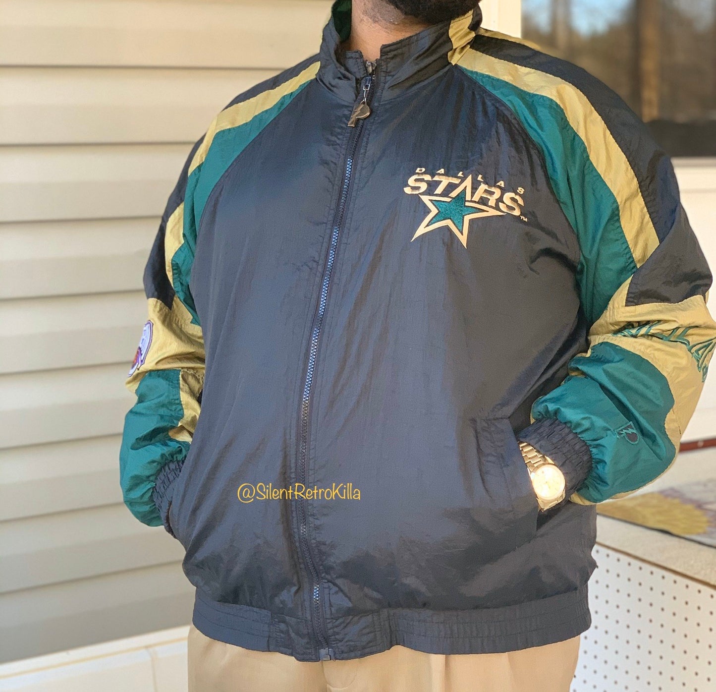 Dallas Stars NHL Pro Player windbreaker jacket
