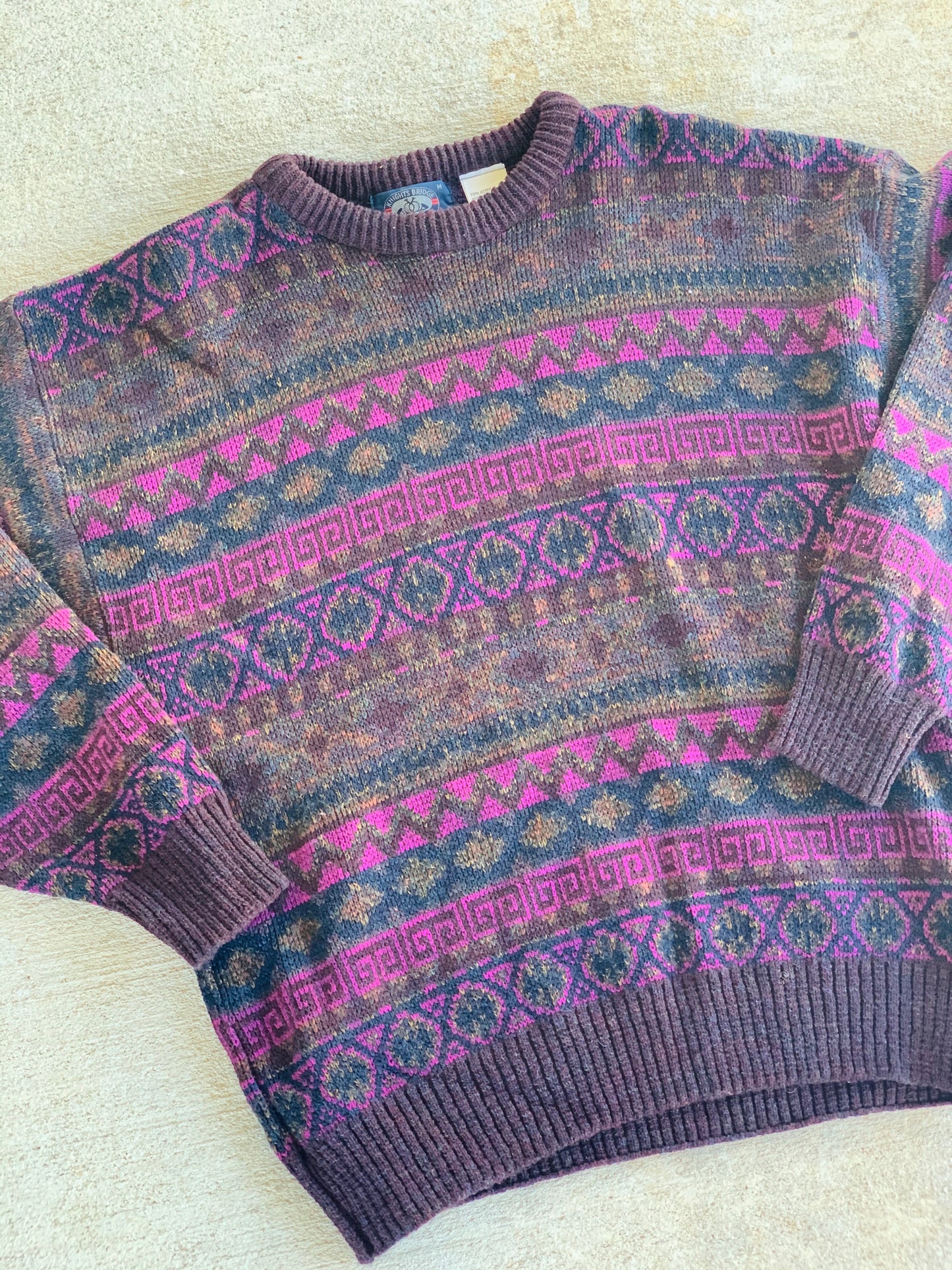 Knight Bridge vintage men’s brown 90s sweater