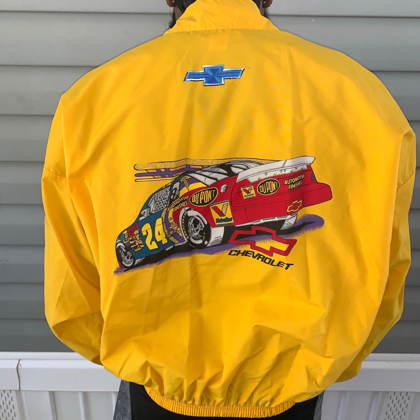 Jeff Gordon #24 Yellow NASCAR Windbreaker Jacket