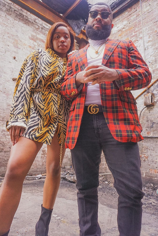 90s Plaid vintage unisex Blazer