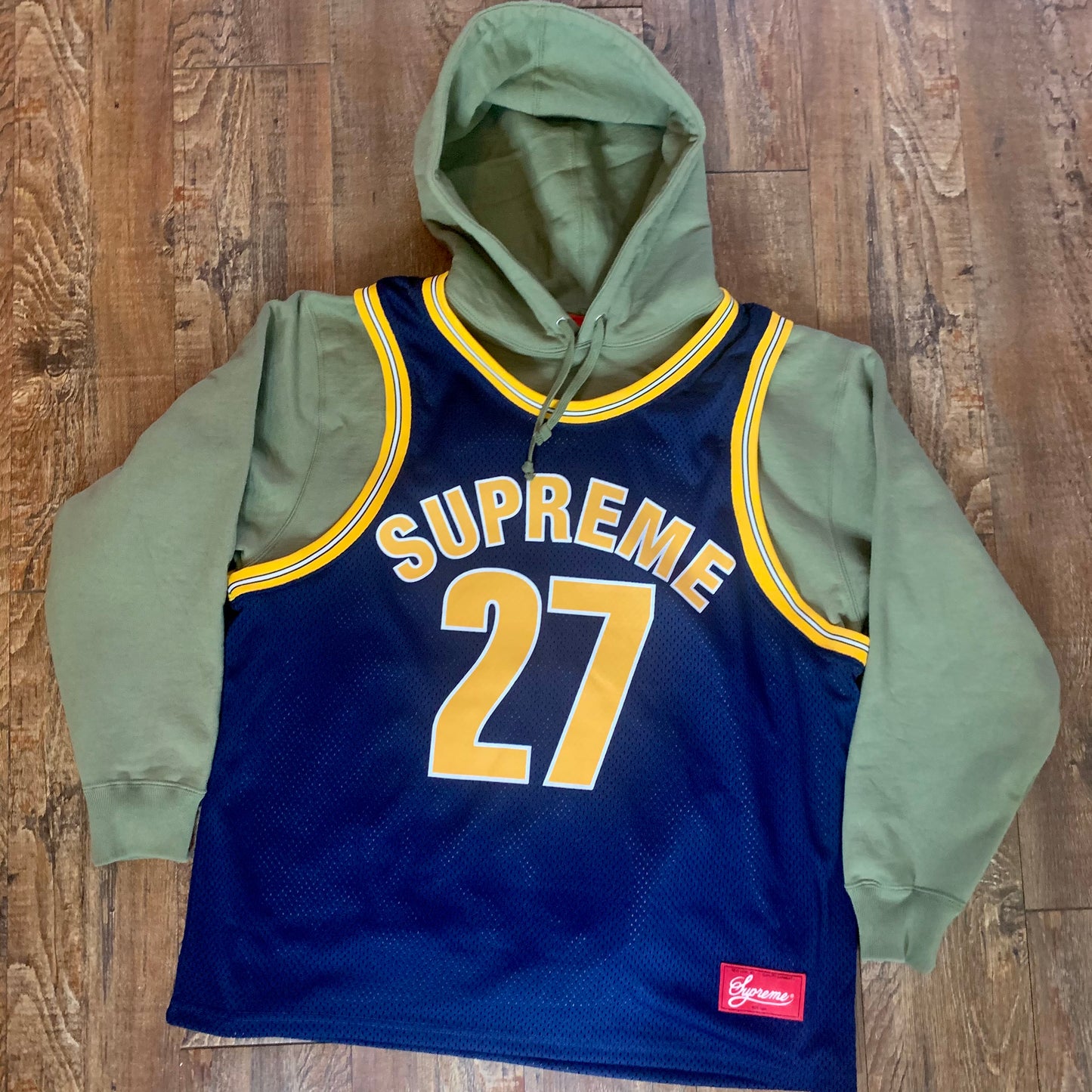 Supreme Basketball Jersey Hooded Sweatshirt