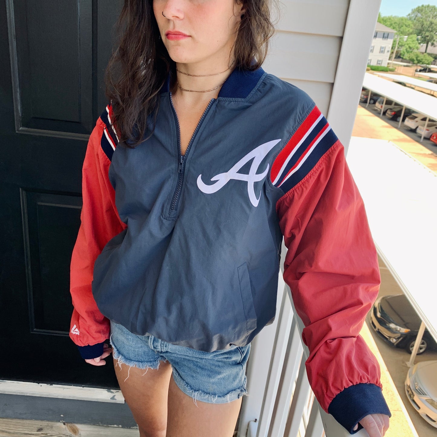 Atlanta Braves MLB Vintage Pullover Jacket