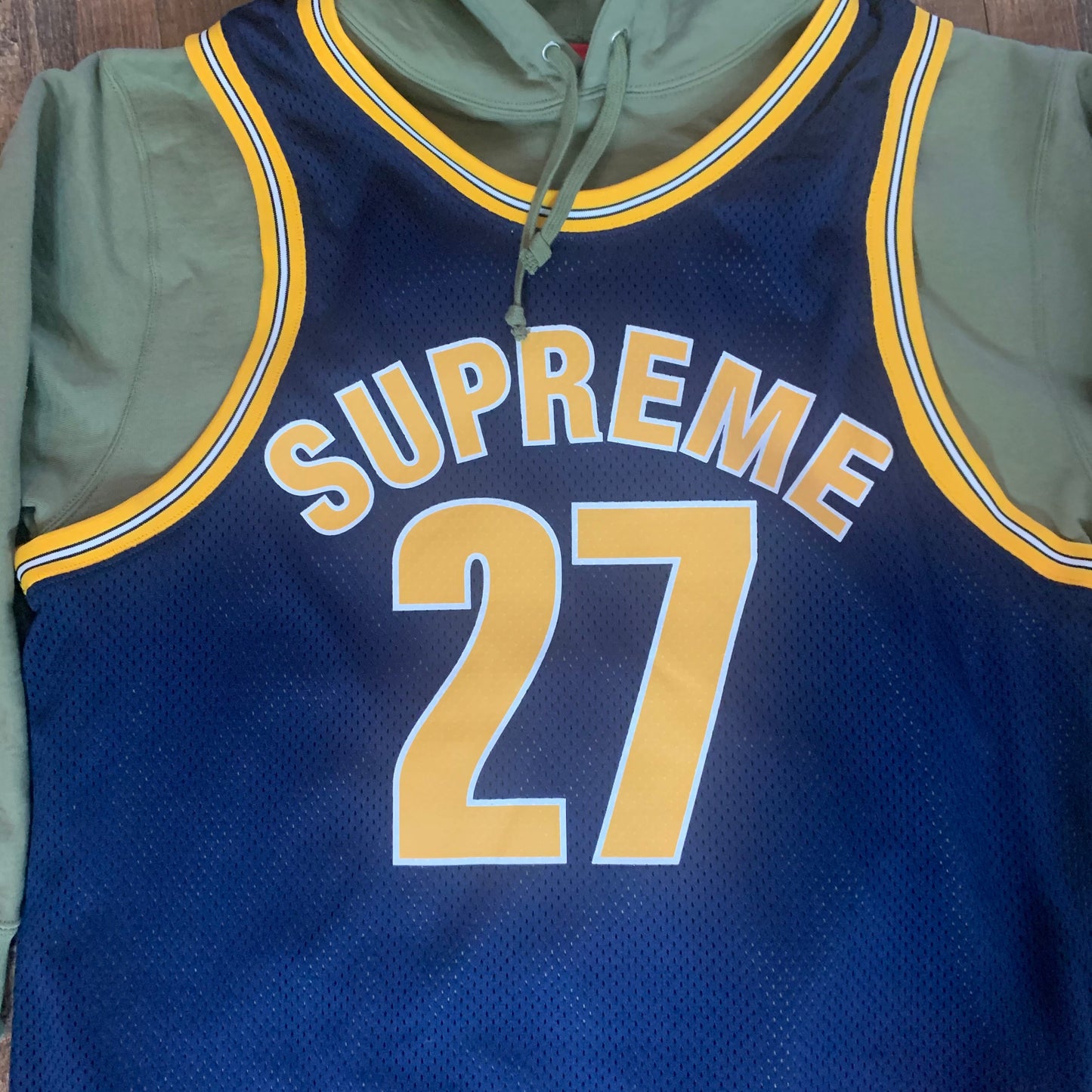 Supreme Basketball Jersey Hooded Sweatshirt