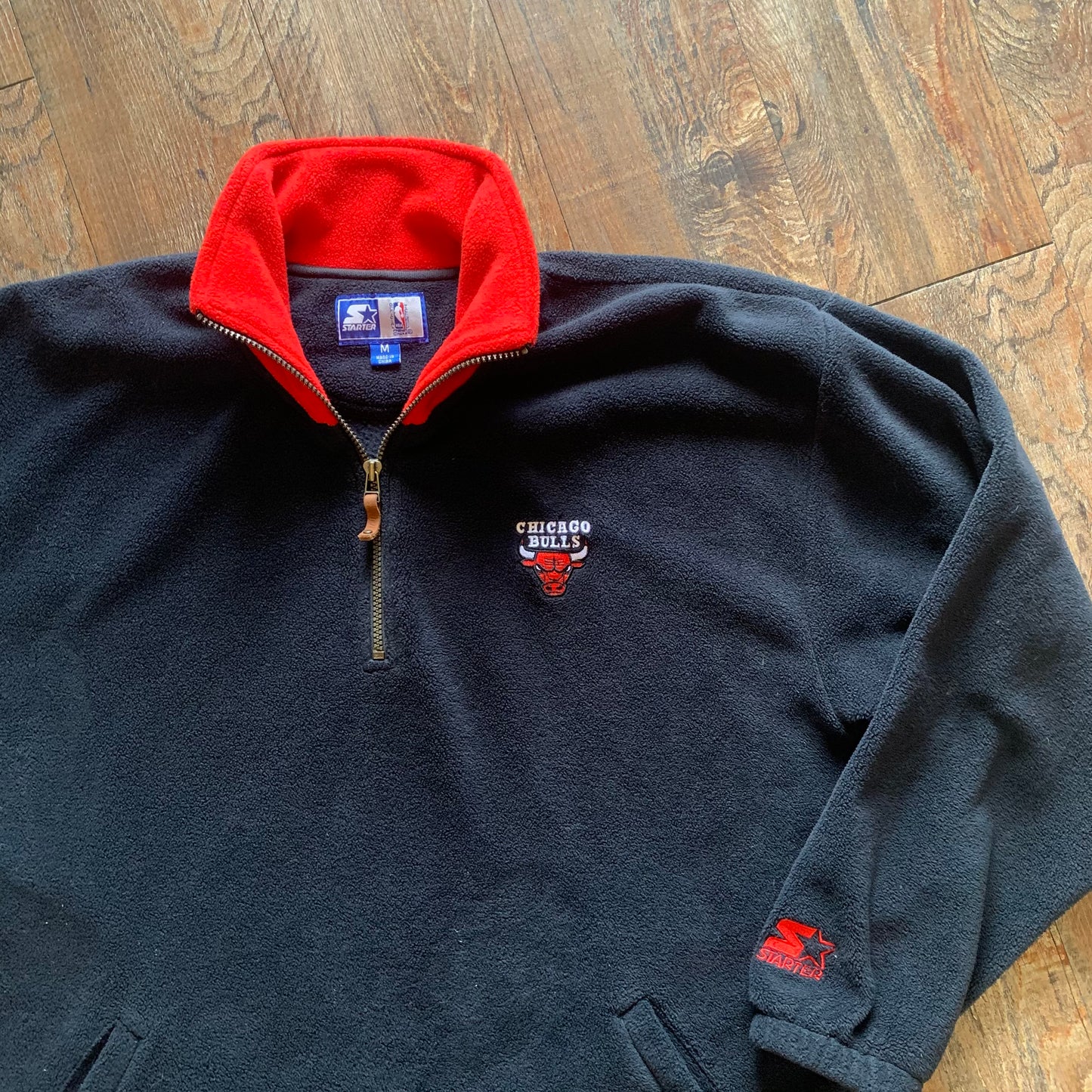 Rare Vintage Chicago Bulls NBA 90s Starter Fleece