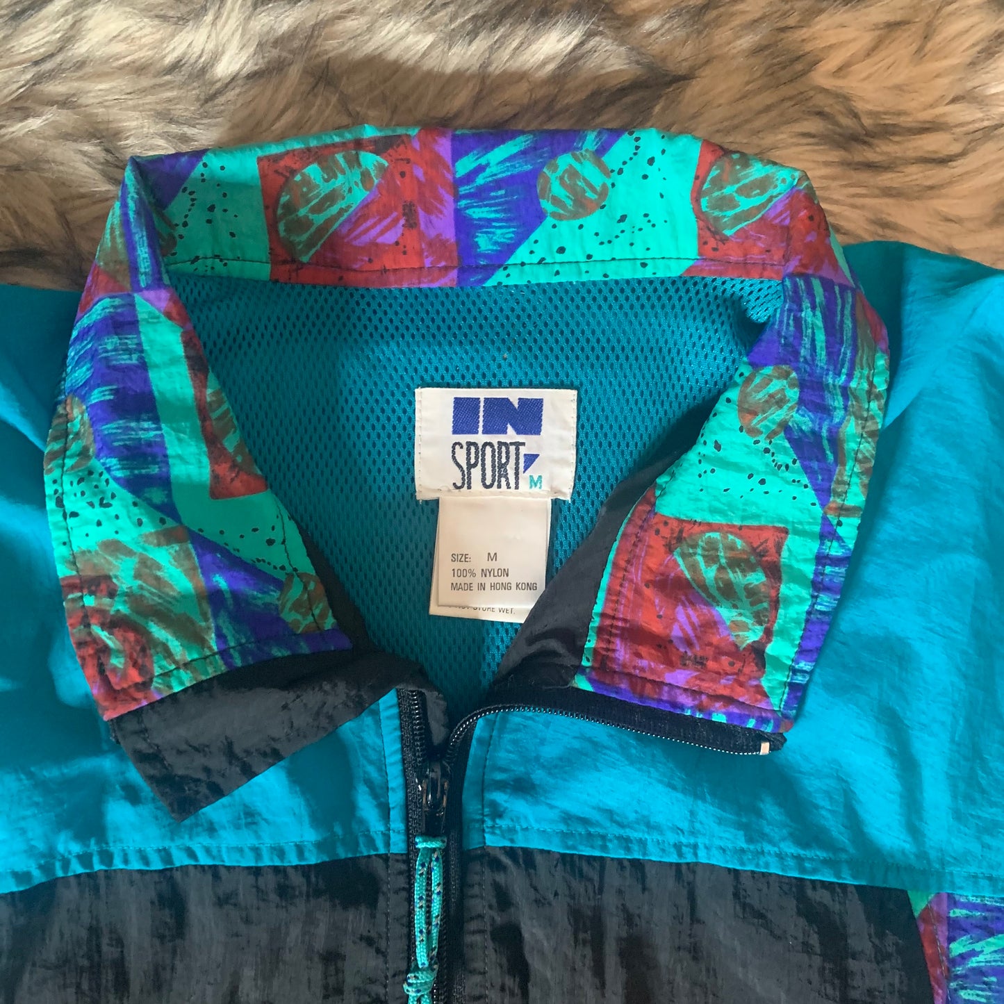 90s Vintage IN Sports Windbreaker Jacket