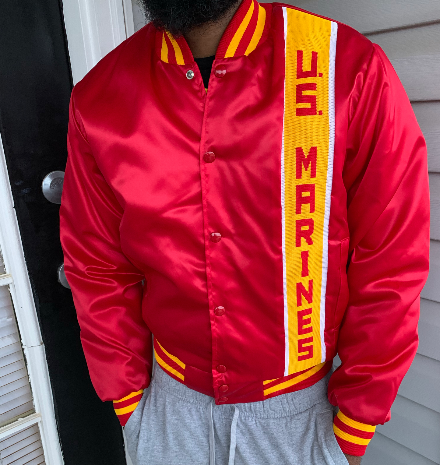 Vintage satin U.S. Marines jacket