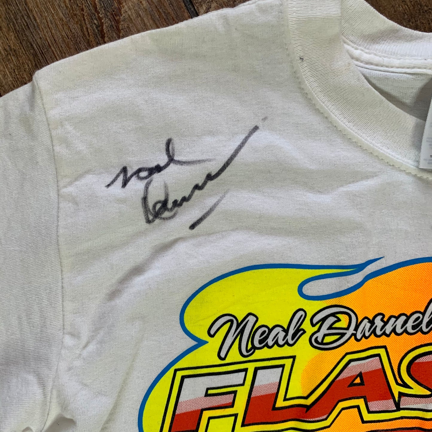 Neal Darnell's autographed race Truck Vintage tee