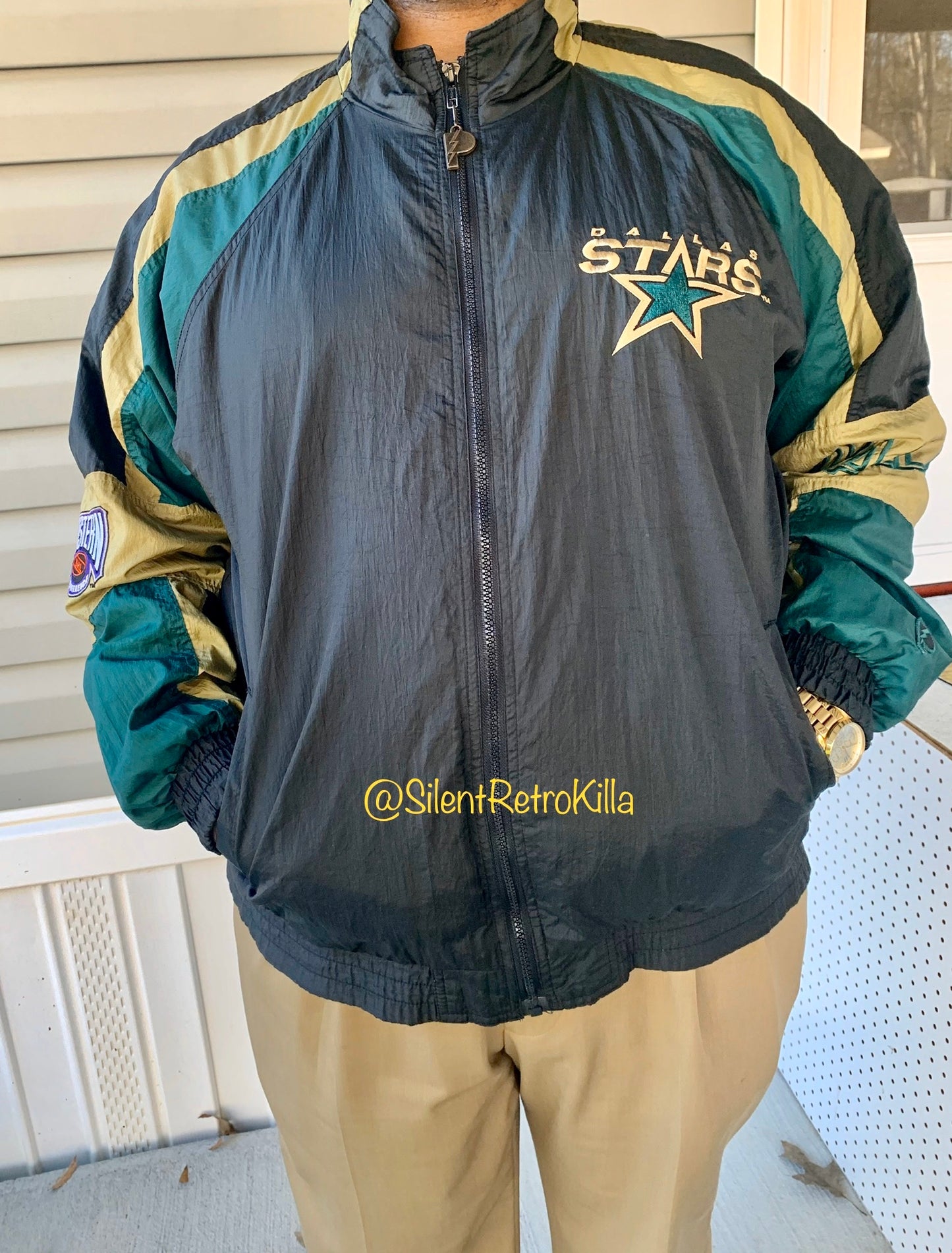 Dallas Stars NHL Pro Player windbreaker jacket
