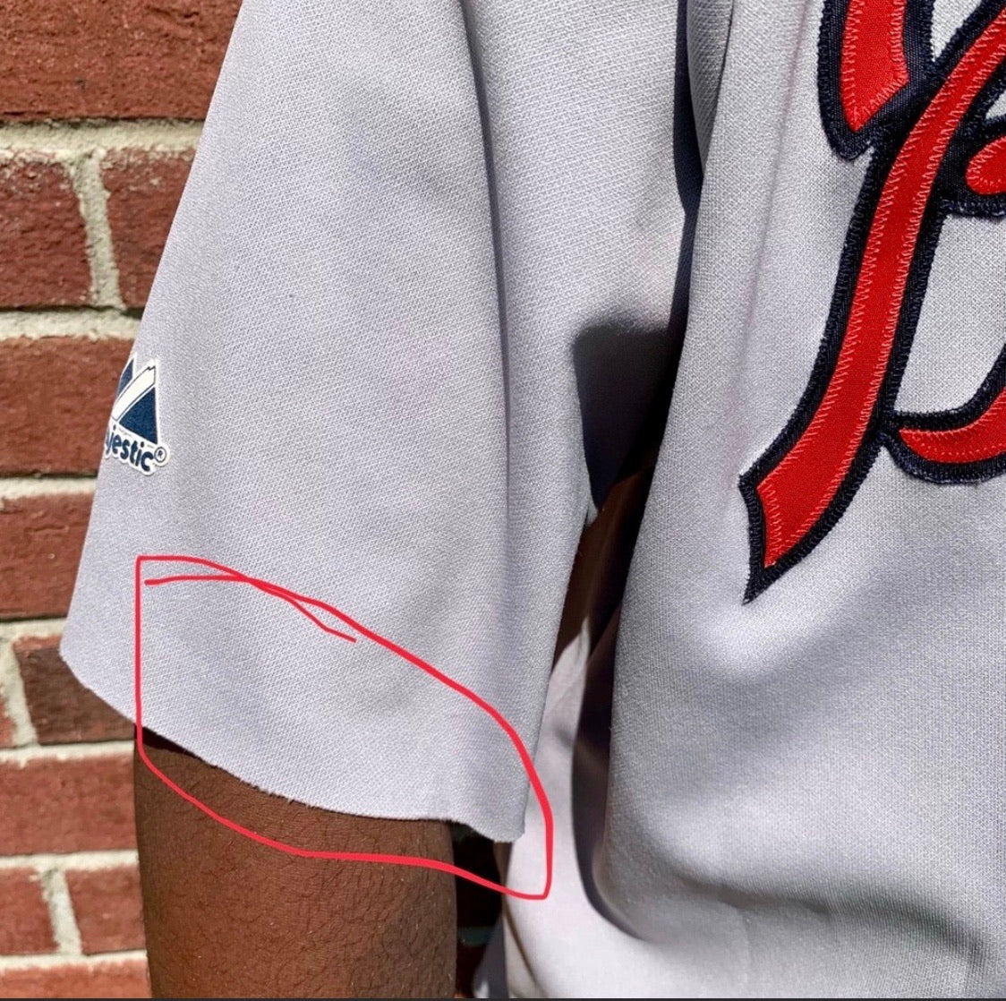 Atlanta Braves vintage MLB majestic jersey