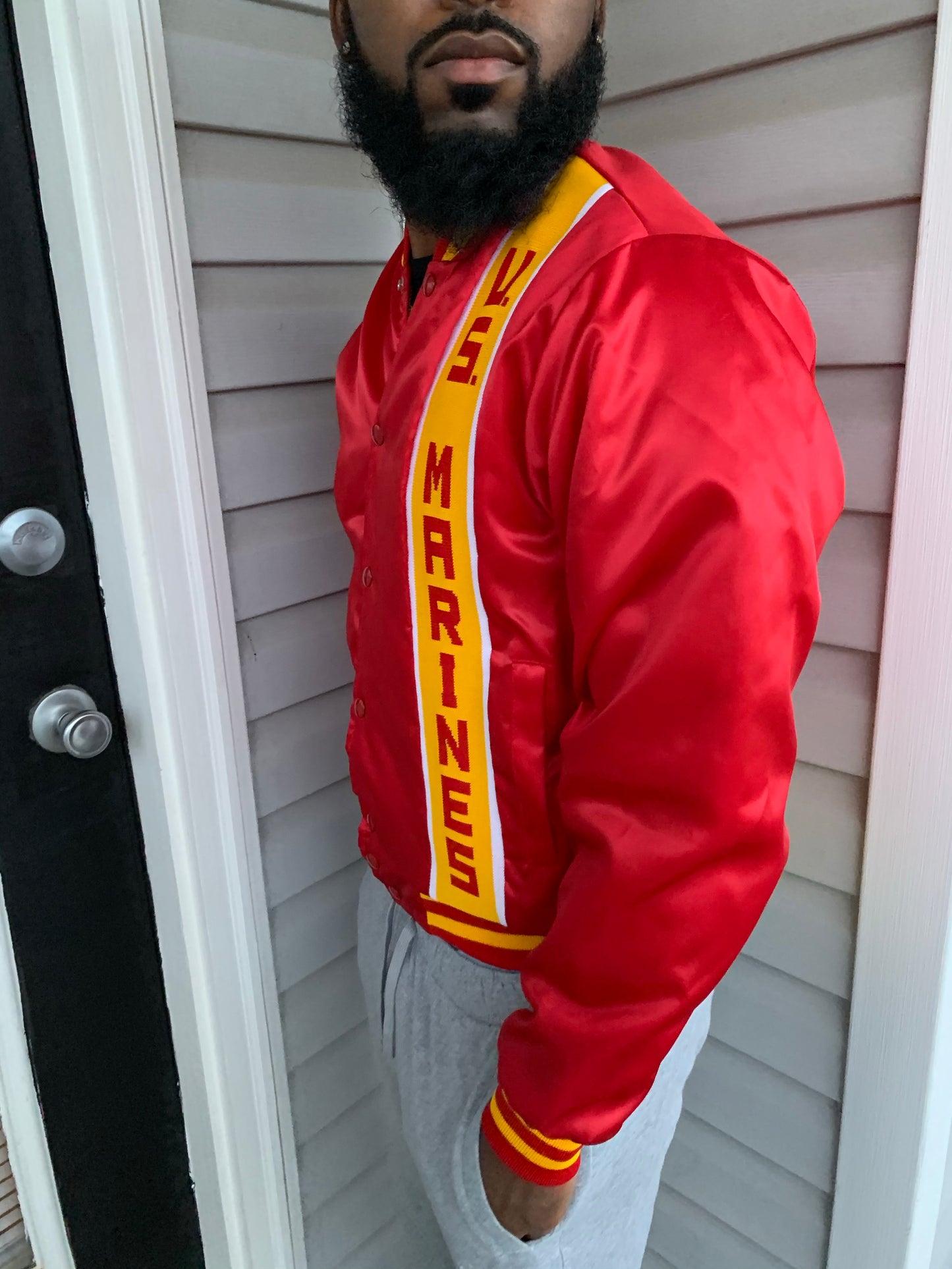 Vintage satin U.S. Marines jacket