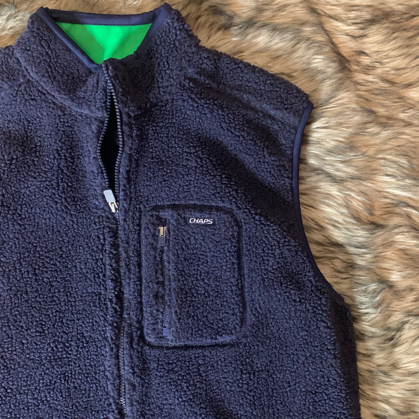 Chaps Sport Retro Fleece Vest