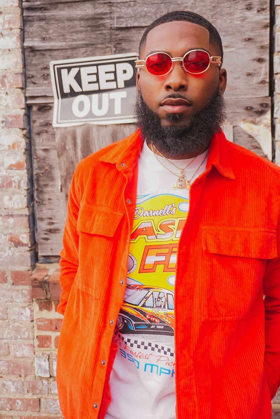 Neal Darnell's autographed race Truck Vintage tee