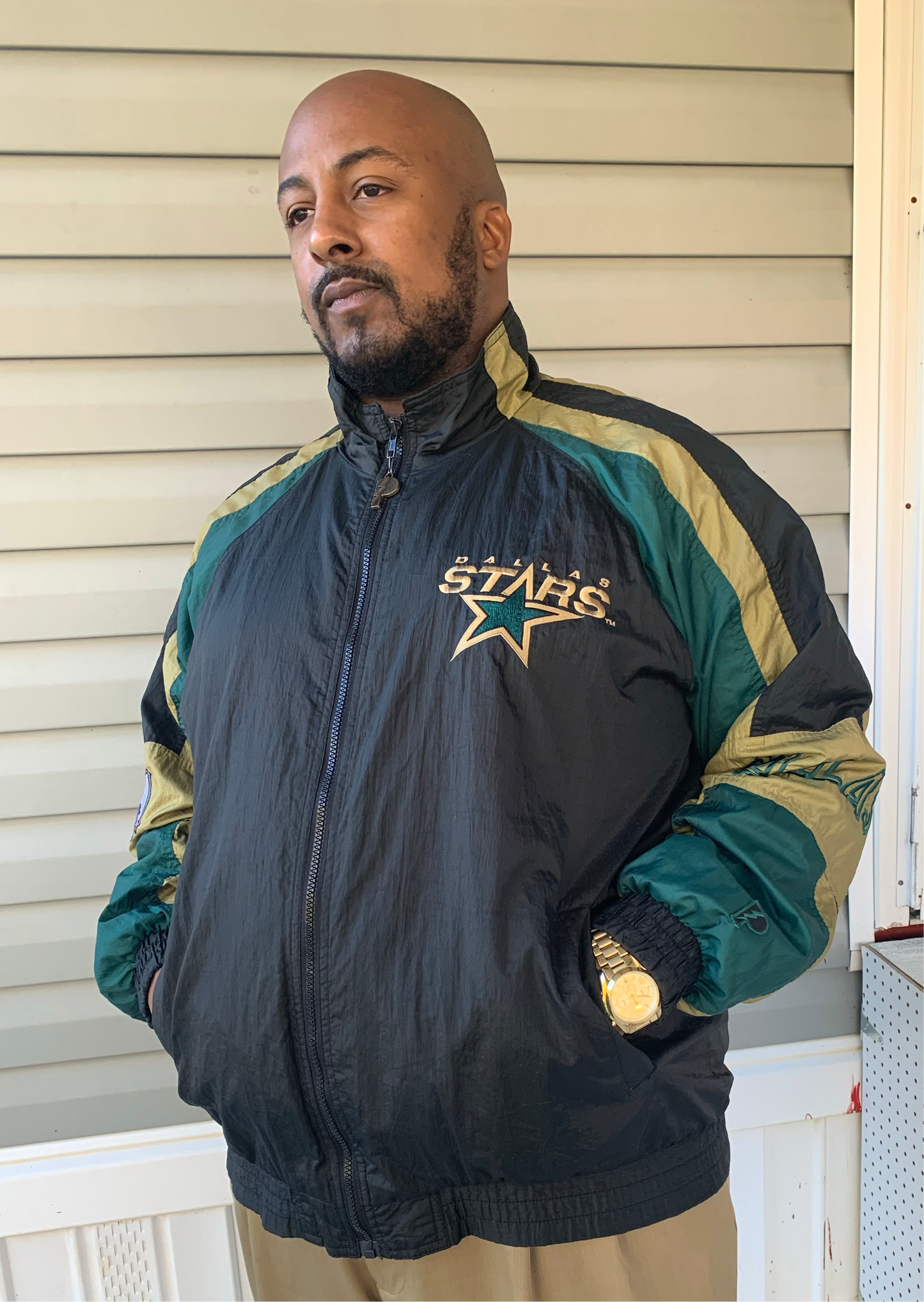 Dallas Stars NHL Pro Player windbreaker jacket