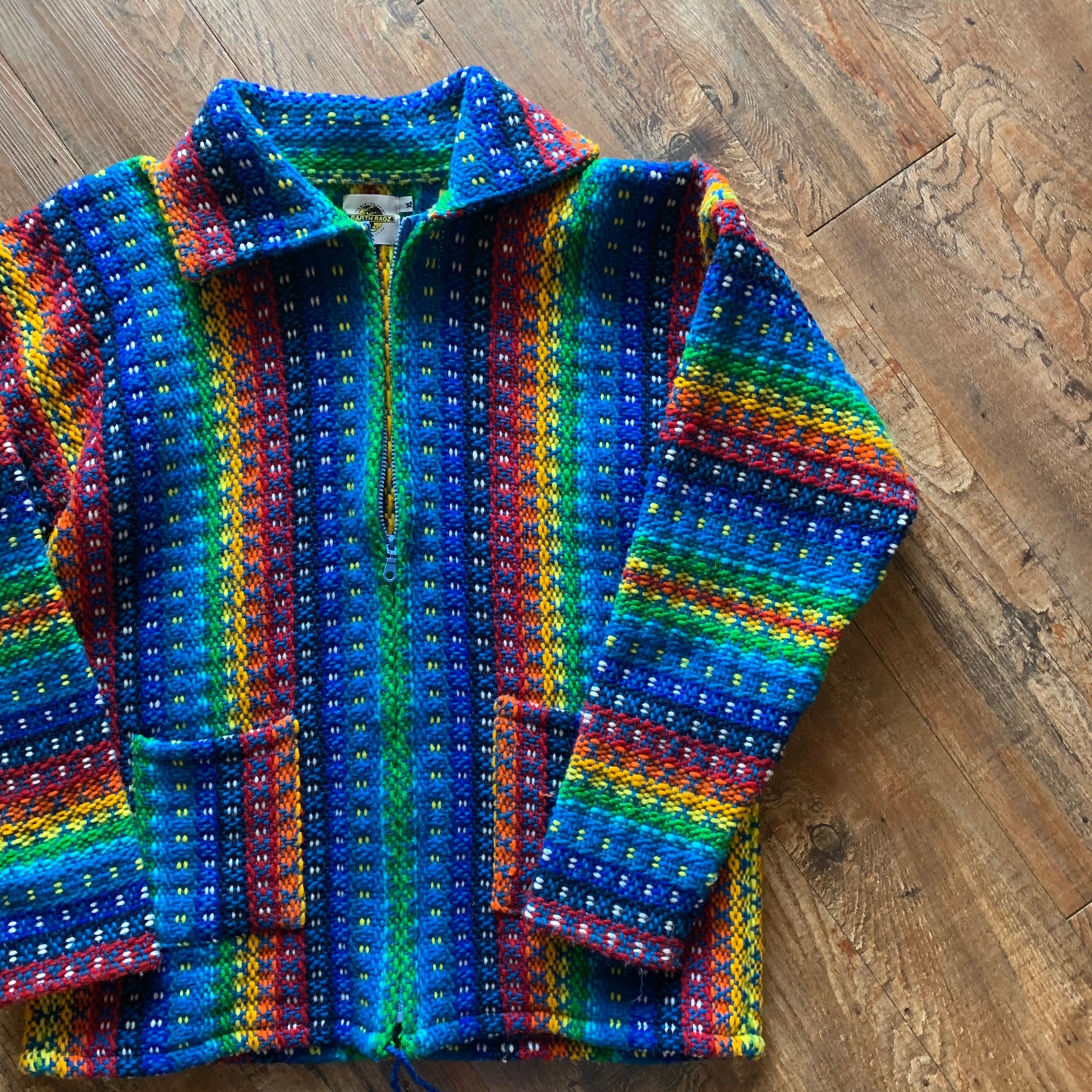Earth Ragz Rainbow Wool Jacket XL