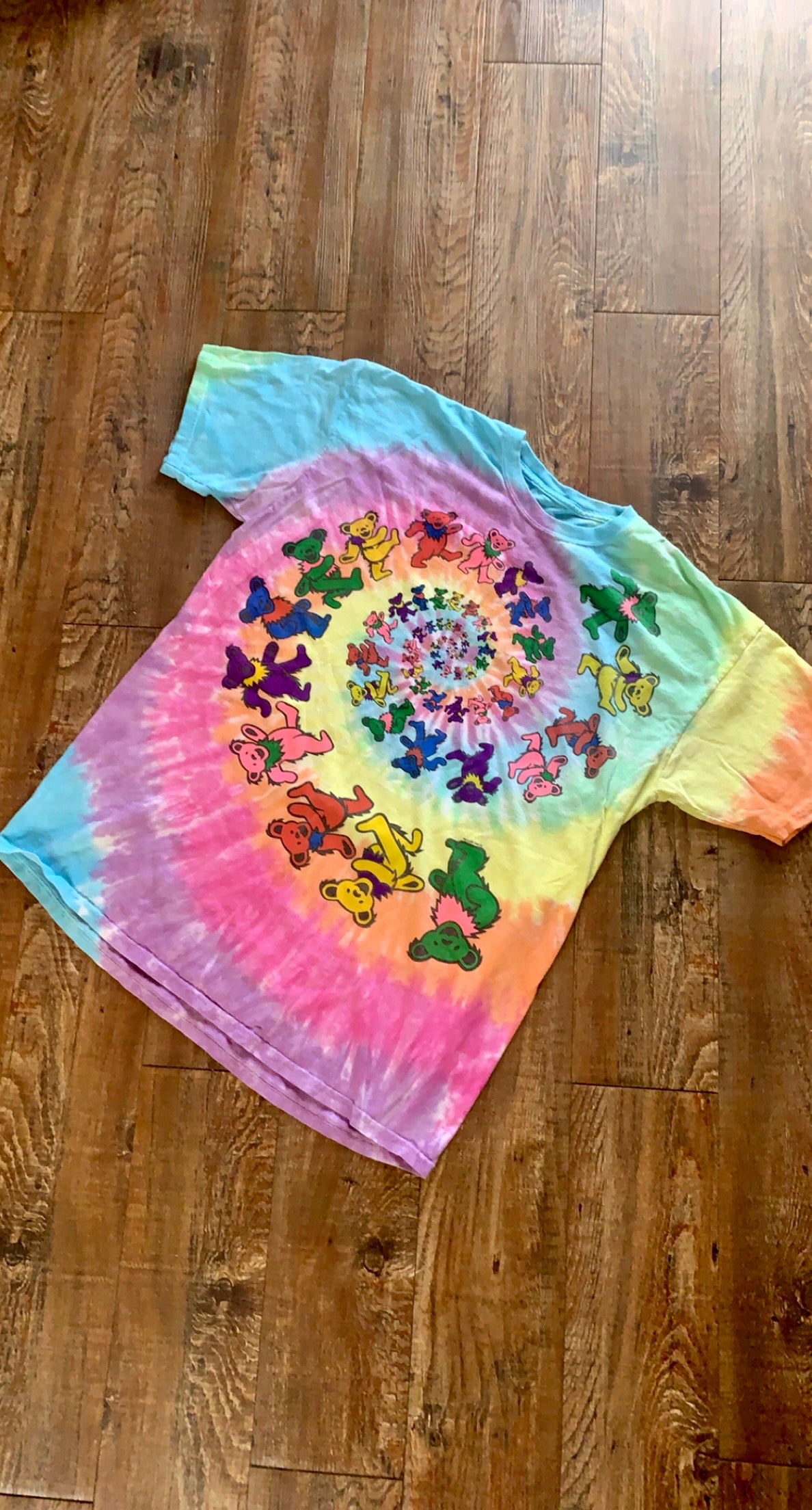 Vintag Grateful Dead Spiral Bear T-Shirt Jerry Garcia