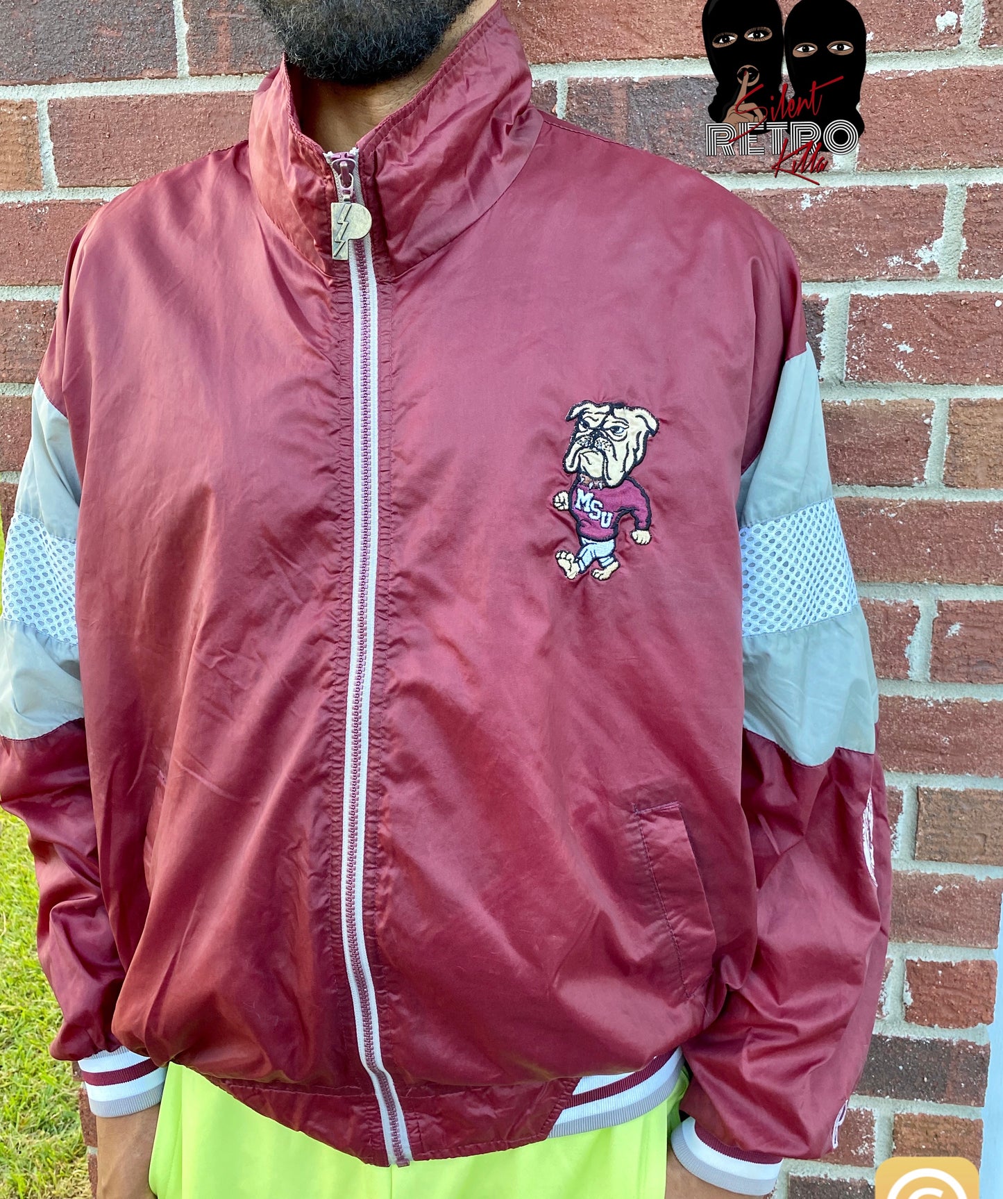 MSU Vintage windbreaker jacket
