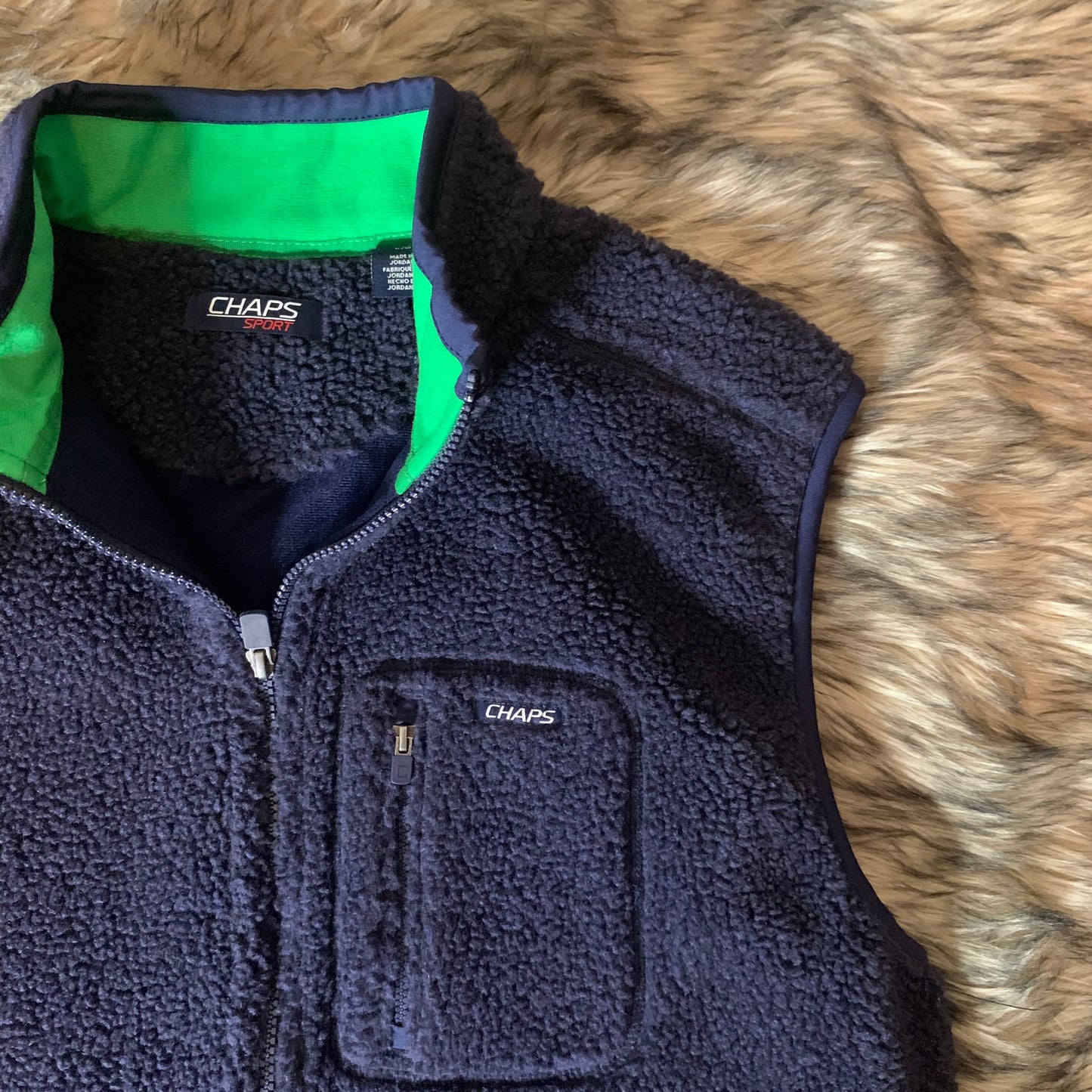 Chaps Sport Retro Fleece Vest