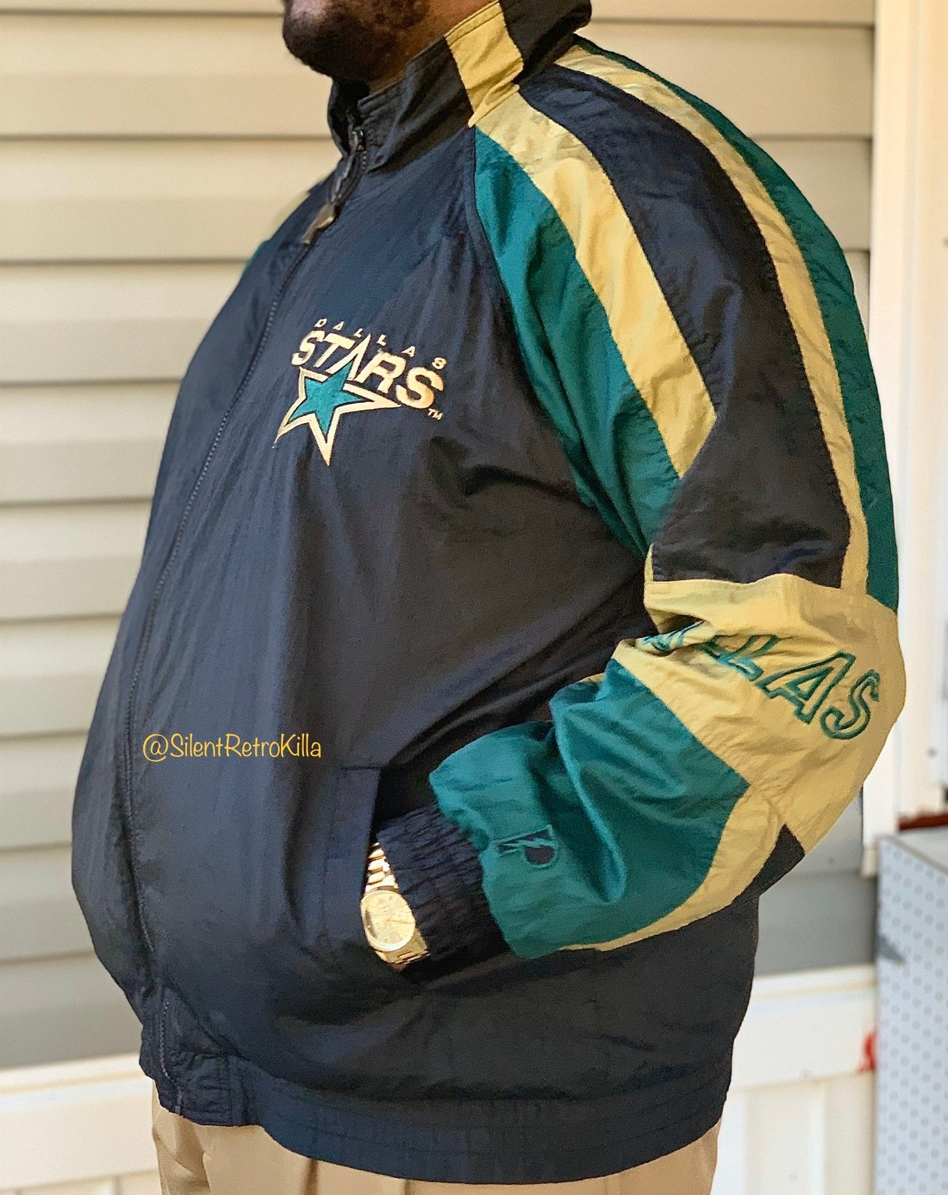 Dallas Stars NHL Pro Player windbreaker jacket