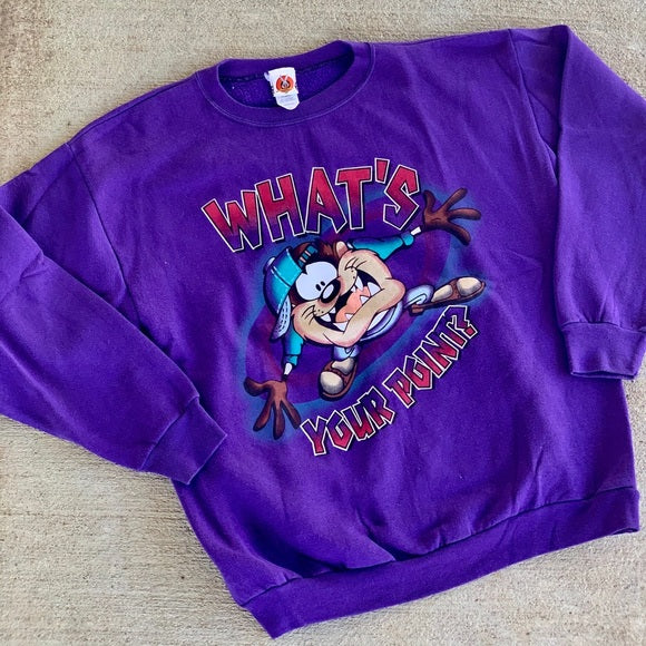 Vintage Looney Tunes Taz Mania Devil Sweatshirt