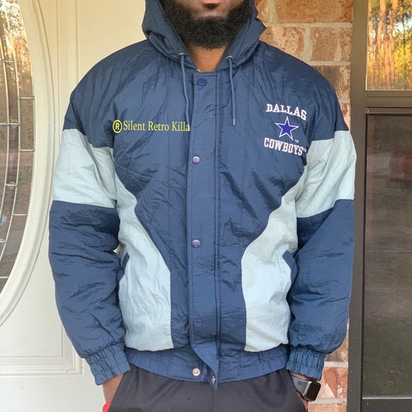 Vintage Retro Dallas Cowboys Puffer Jacket