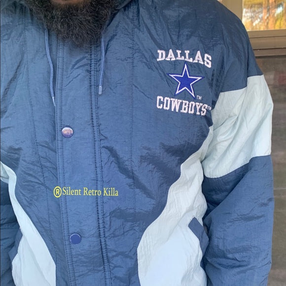 Vintage Retro Dallas Cowboys Puffer Jacket