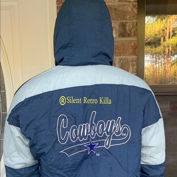 Vintage Retro Dallas Cowboys Puffer Jacket