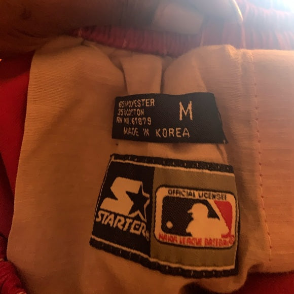 90s Cincinnati Reds MLB Starter Pinstripe Shorts