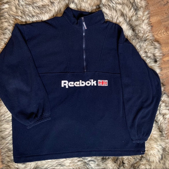 Vintage Reebok Fleece Pullover Jacket