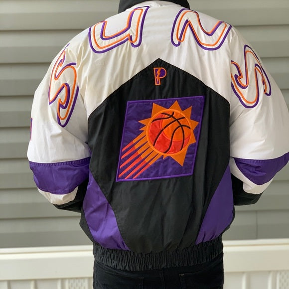 90s Vintage NBA Phoenix Suns Pro Player Puffer Jacket