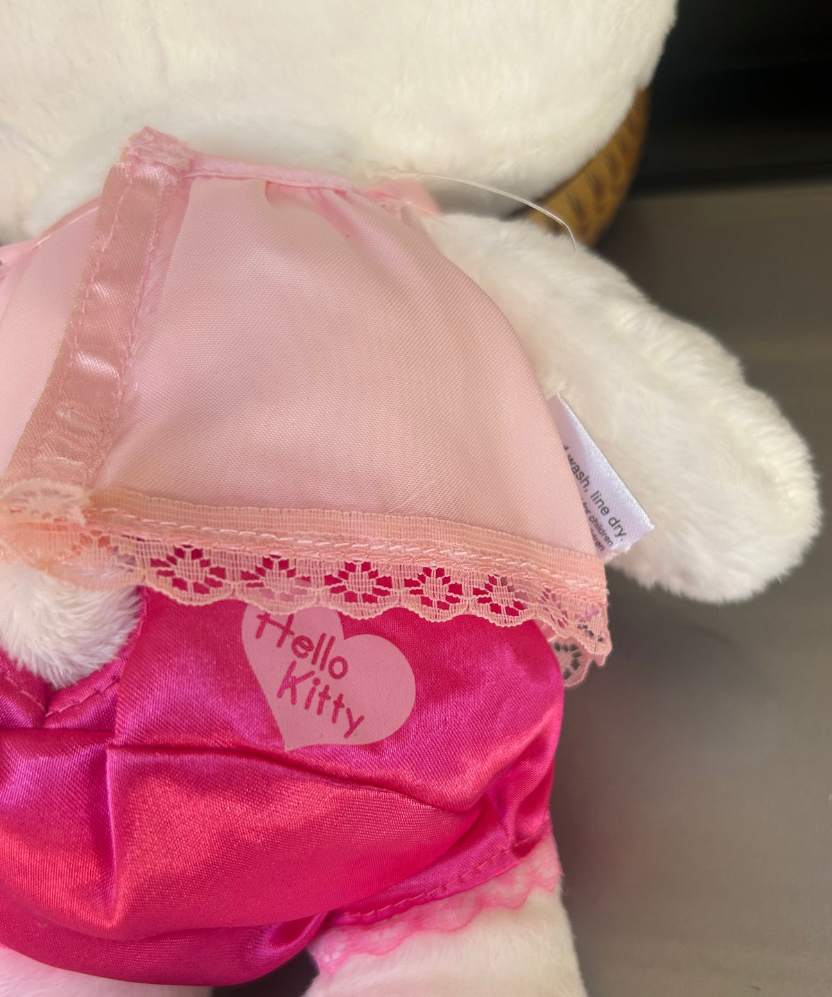 Sanrio Hello Kitty Plush 12" Pink lace Y2K‎ Pajamas Nakajima 2010 stuffed animals