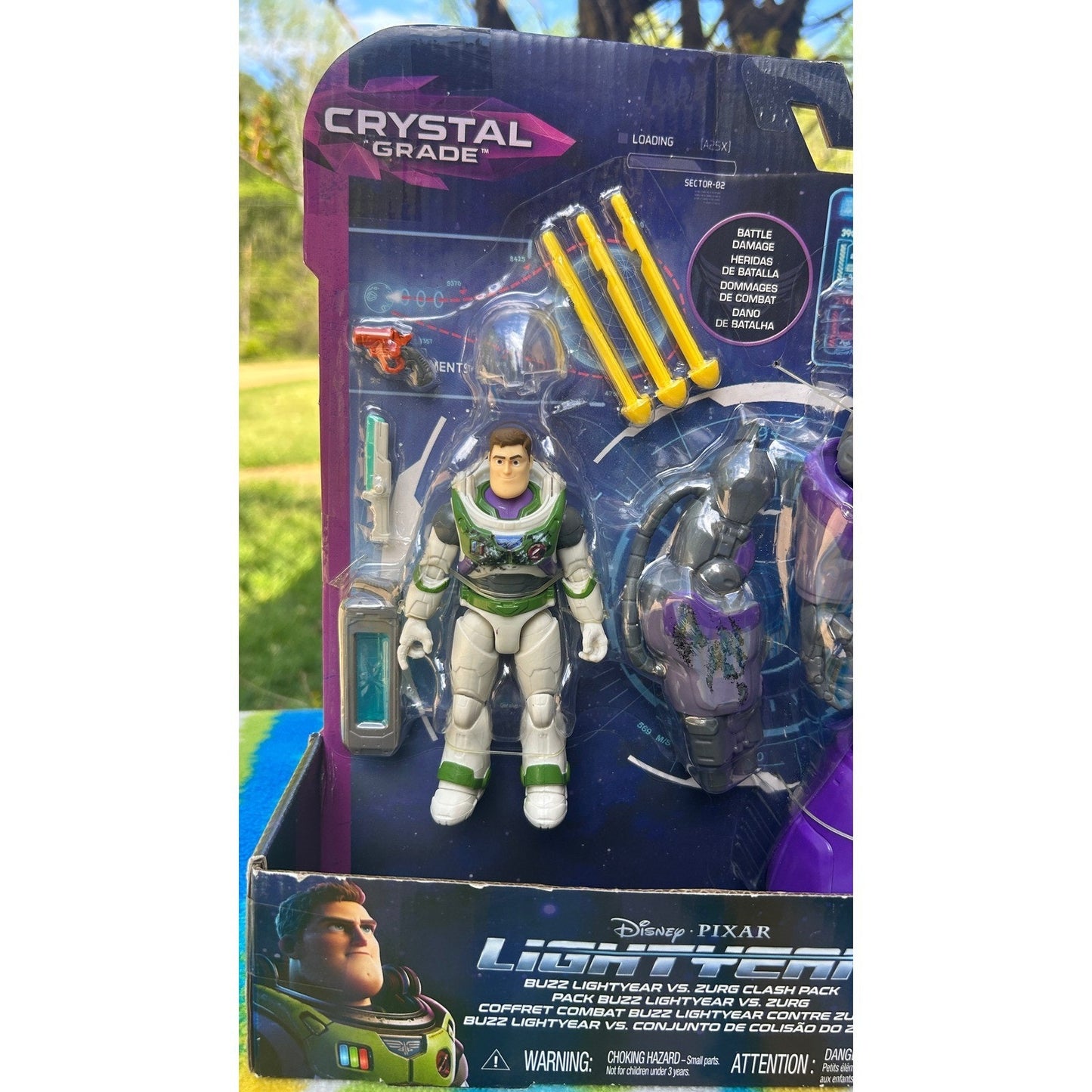Mattel Lightyear Buzz vs Zurg Clash Pack Kids Purple New Crystal Grade Figures