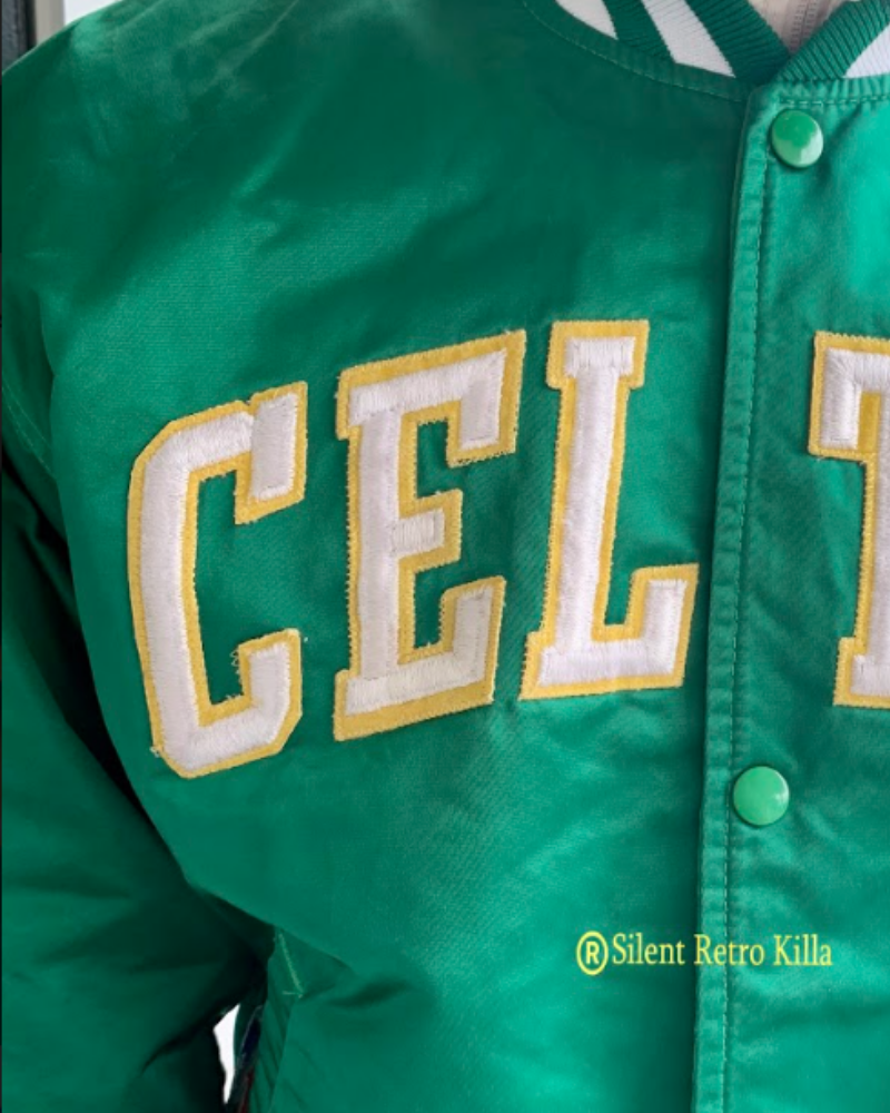 Vintage 80s 90s Satin Starter NBA Boston Celtics Jacket