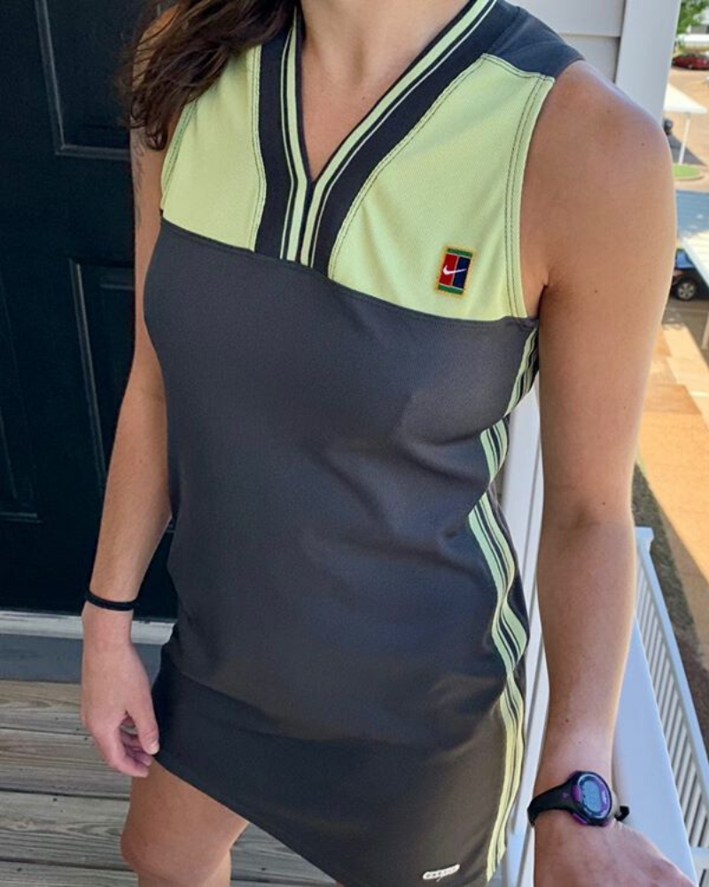 Dokter bungeejumpen Marty Fielding Vintage Nike Dri-Fit Active Wear Mini Tennis Dress - SRKilla