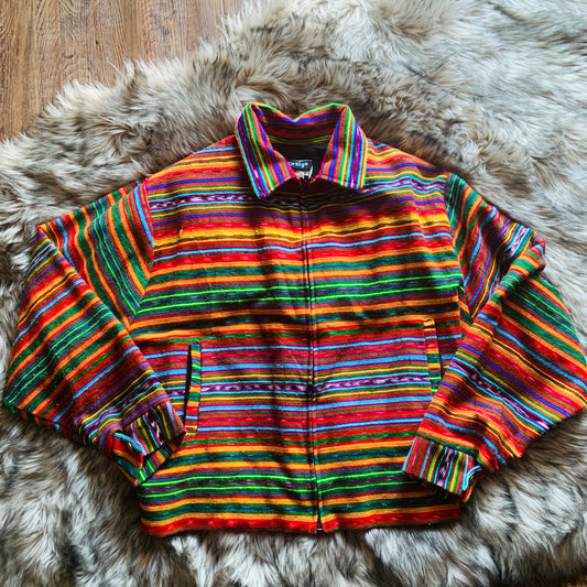 Vintage Rainbow Boho Jacket