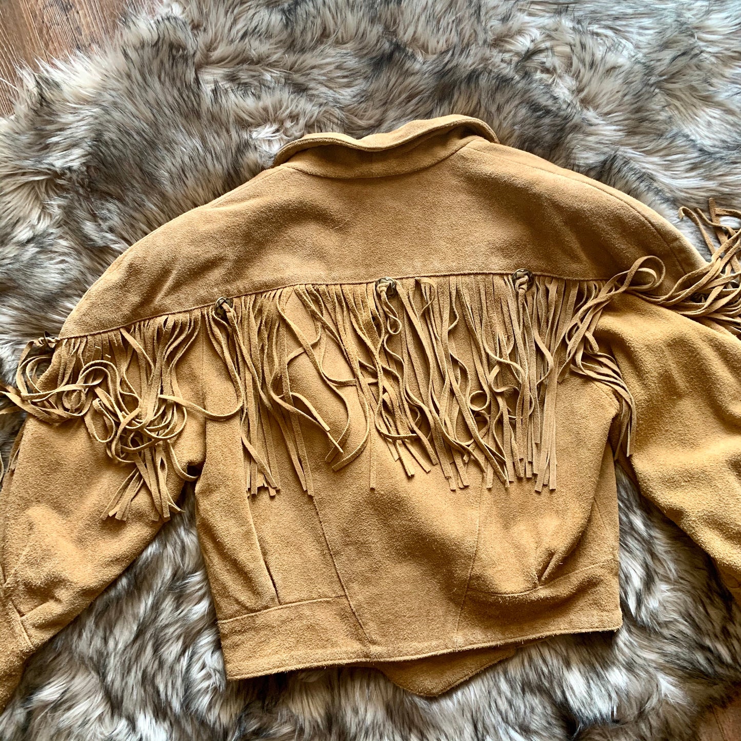 Vintage Learsi Fringe suede Boho Leather jacket