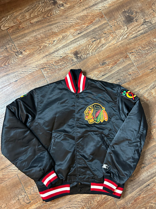 Vintage 90s Chicago Blackhawks Starter Jacket